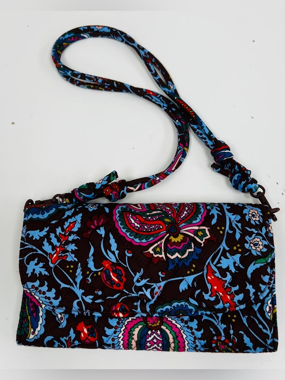 Vera Bradley Midnight Garden Crossbody Wallet